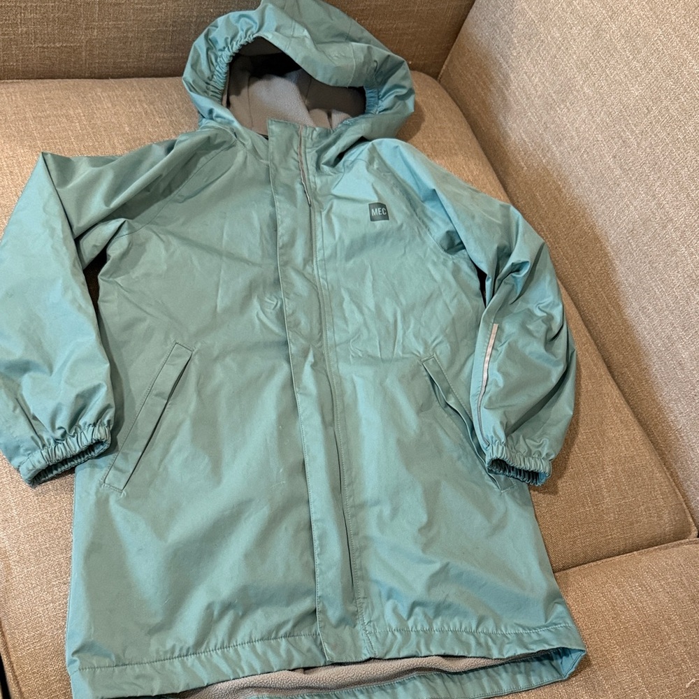 MEC Kids Aqua Raincoat with Hood